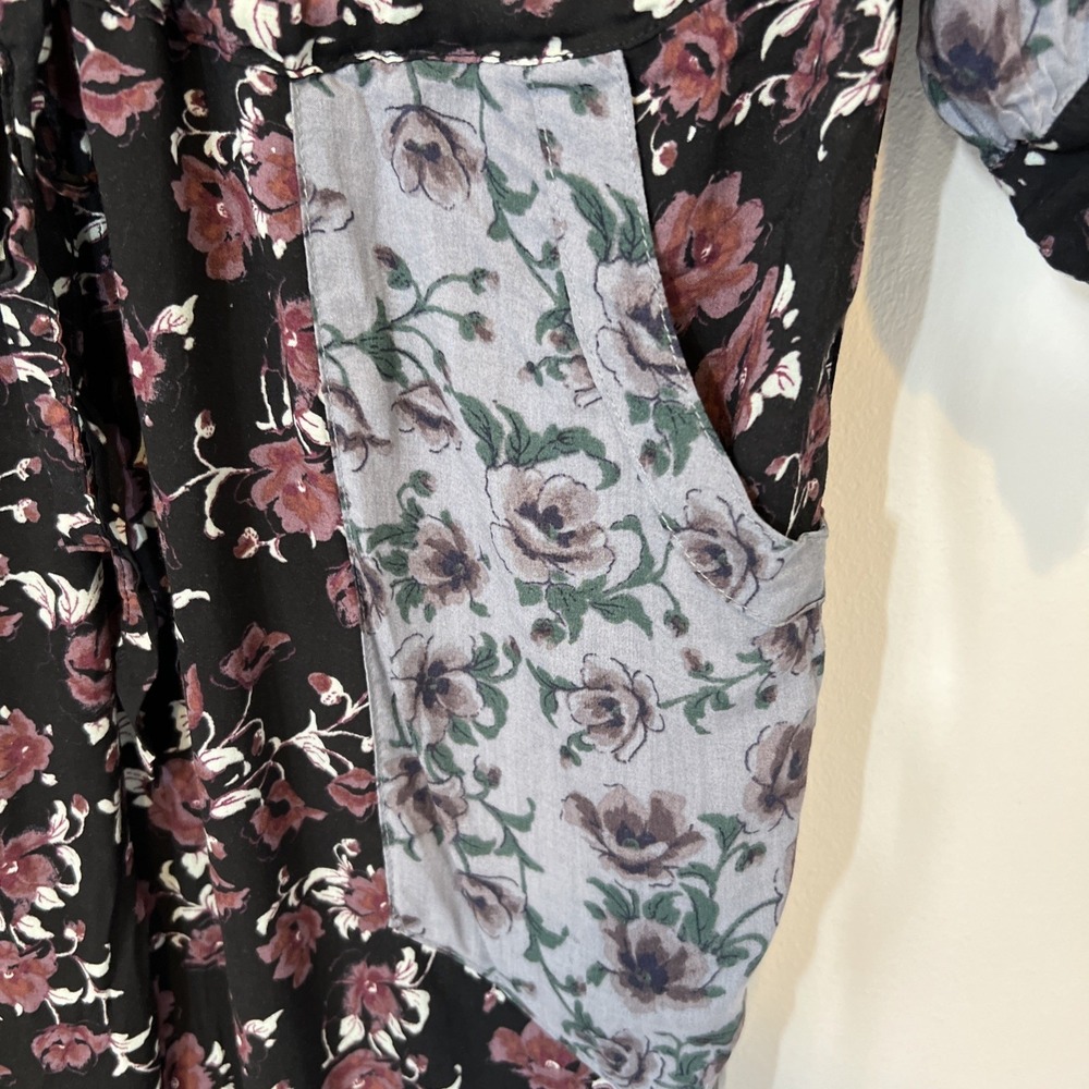 Free People Sheila Jumpsuit Floral Patchwork Bohemian Romper Lightweight Medium - Picture 10 of 15